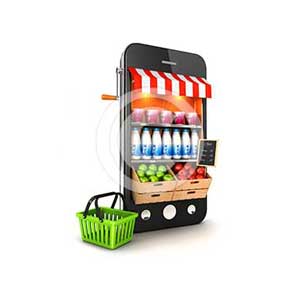 3d supermarket smartphone