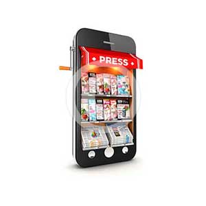 3d newsstand smartphone